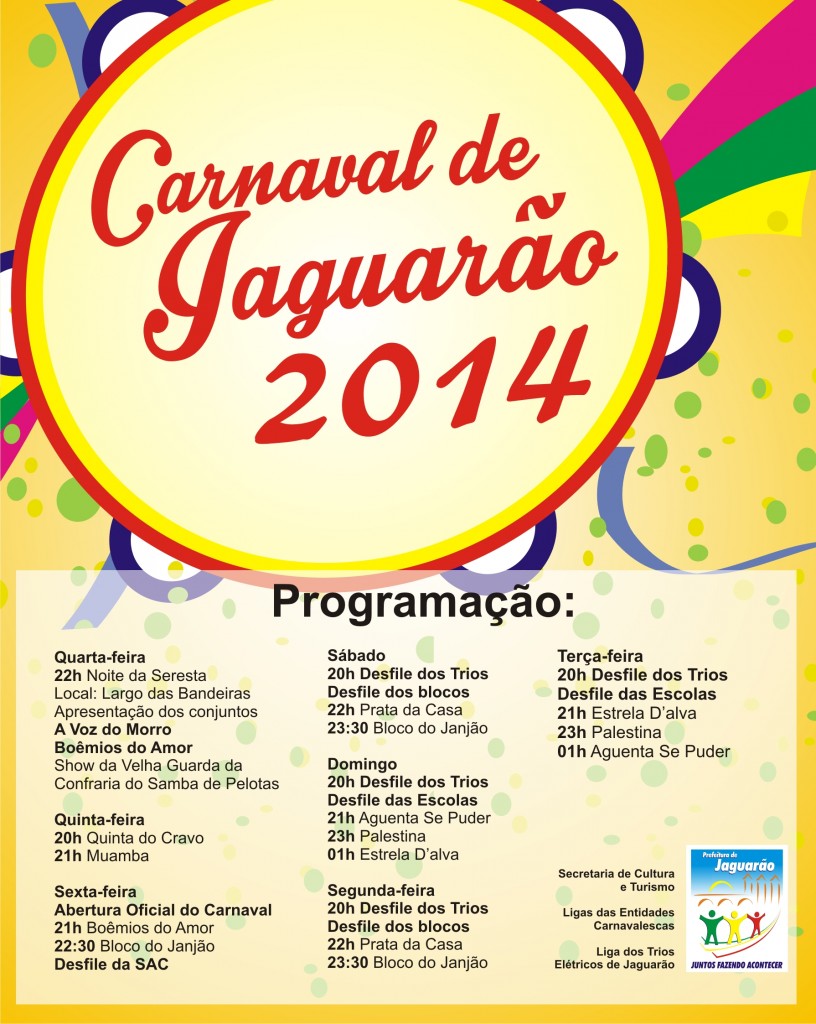 Programação Carnaval 2014