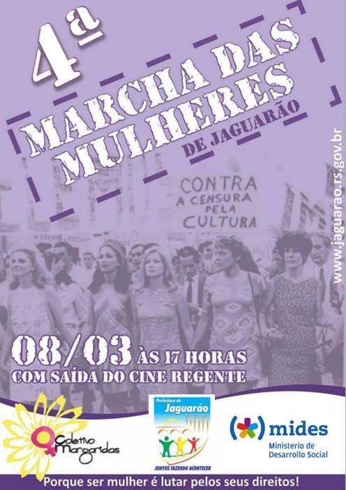 cartaz oficial - 4u00AA marcha das mulheres